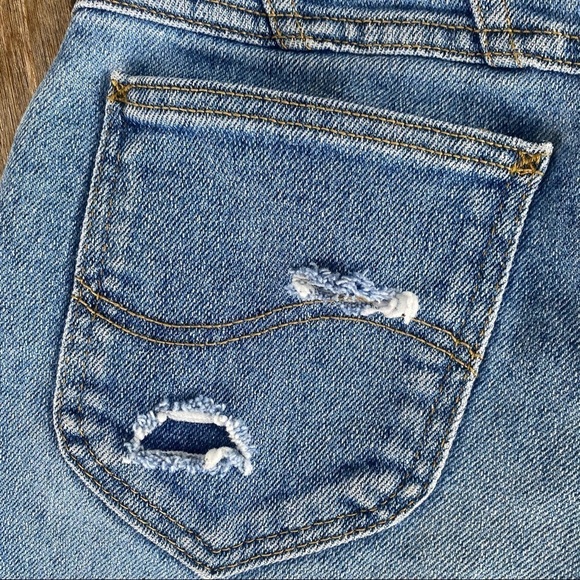 Vintage Lee Riders High Waist Mom Short Size 10 Distressed Denim Cutoff USA Made - Picture 9 of 11